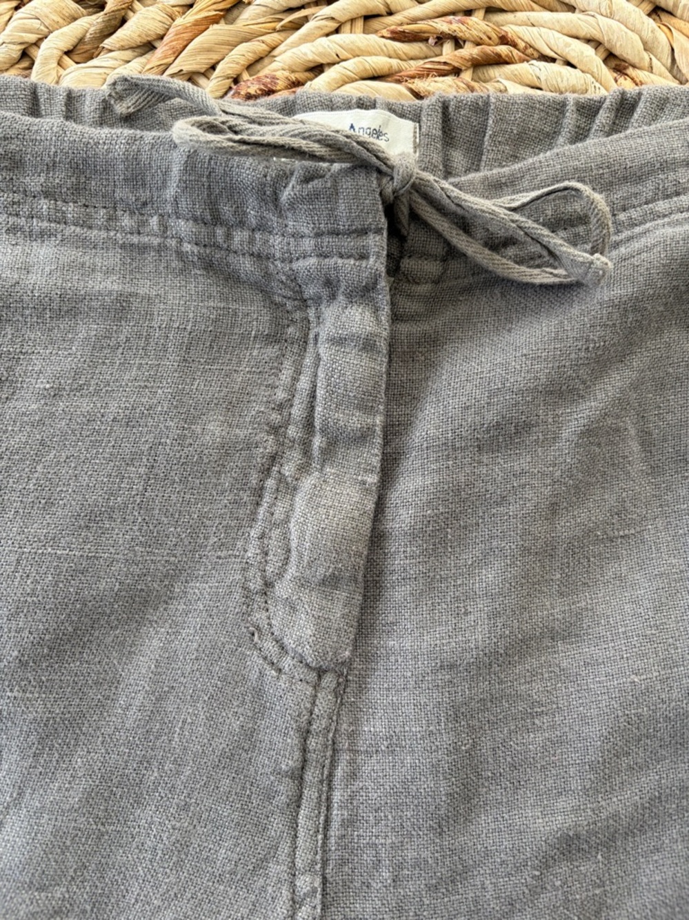 Johnny Was Embroidered Linen Wide Leg Pant - Picture 7 of 10